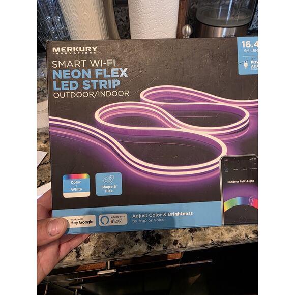 Merkury Innovations Smart Indoor and Outdoor Flex LED Multicolor Neon Strip L... - Picture 1 of 9